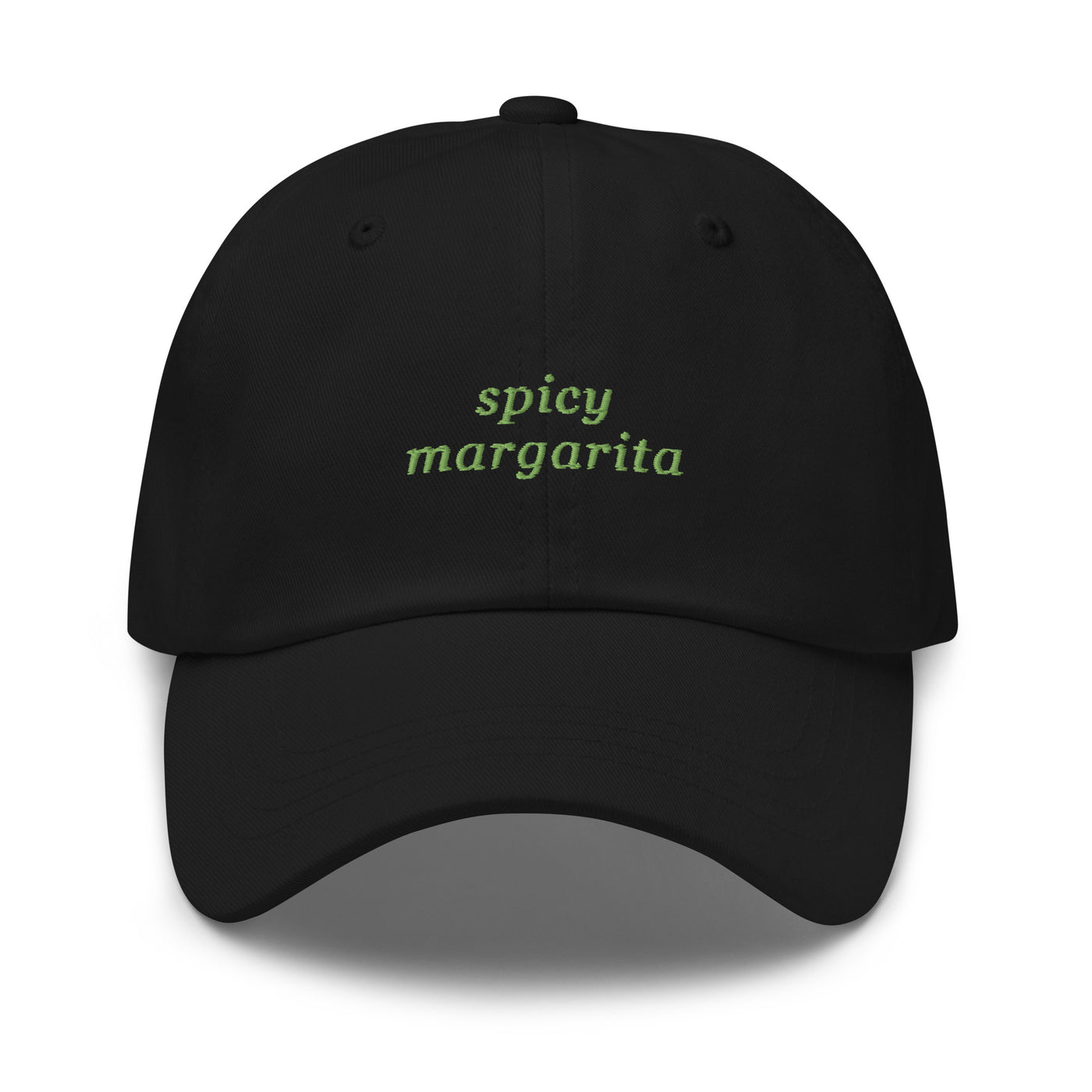 "Spicy Margarita" Embroidered Drink Order Hat (Black)
