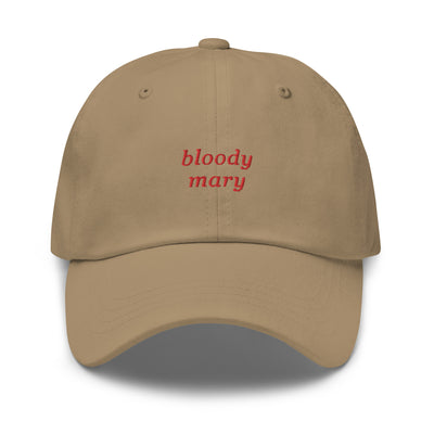 "Bloody Mary" Embroidered Drink Order Hat (Khaki)