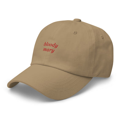 "Bloody Mary" Embroidered Drink Order Hat (Khaki)