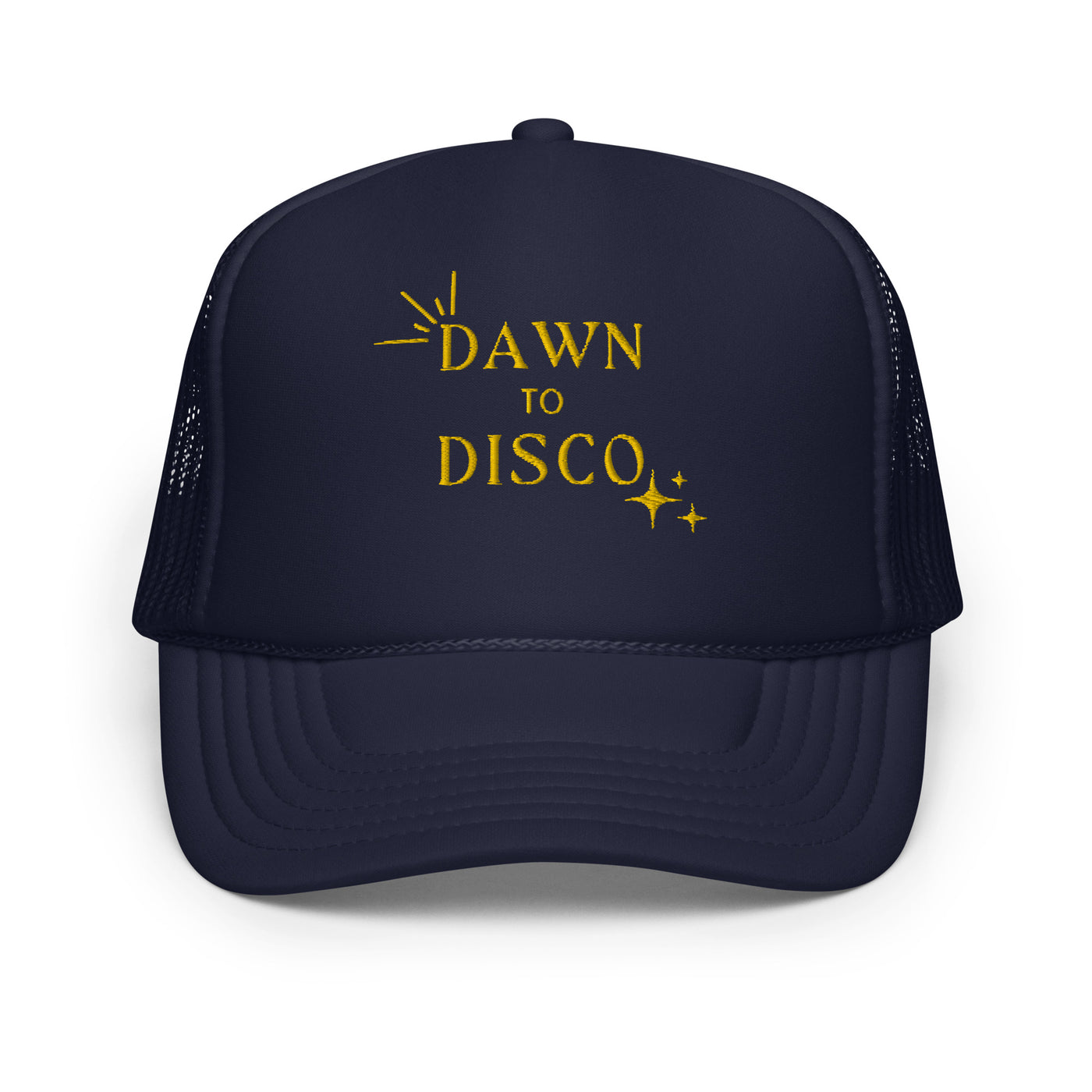 Dawn to Disco Logo Foam Trucker Hat (Navy)