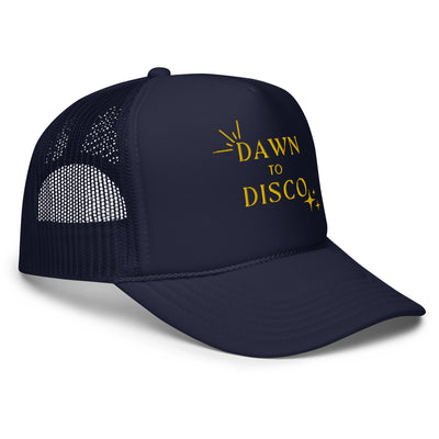 Dawn to Disco Logo Foam Trucker Hat (Navy)