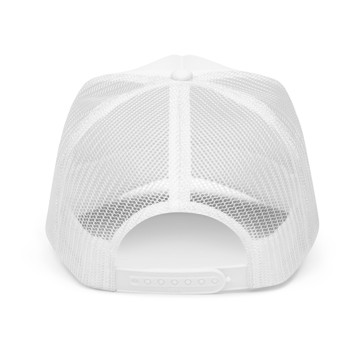 "Feelin' Lucky?" Horseshoe Foam Trucker Hat (White)