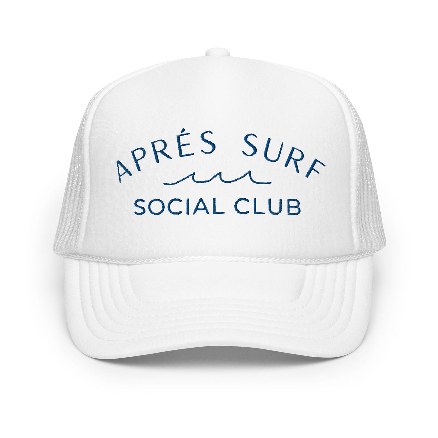 "Après Surf Social Club" Foam Trucker Hat (White)