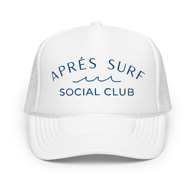 "Après Surf Social Club" Foam Trucker Hat (White)