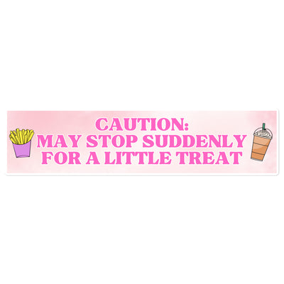 "Little Treat" Bumper Sticker (Pink)