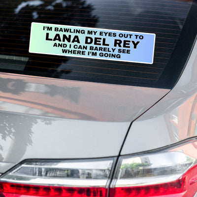 "Lana Del Rey" Bumper Sticker (Blue)