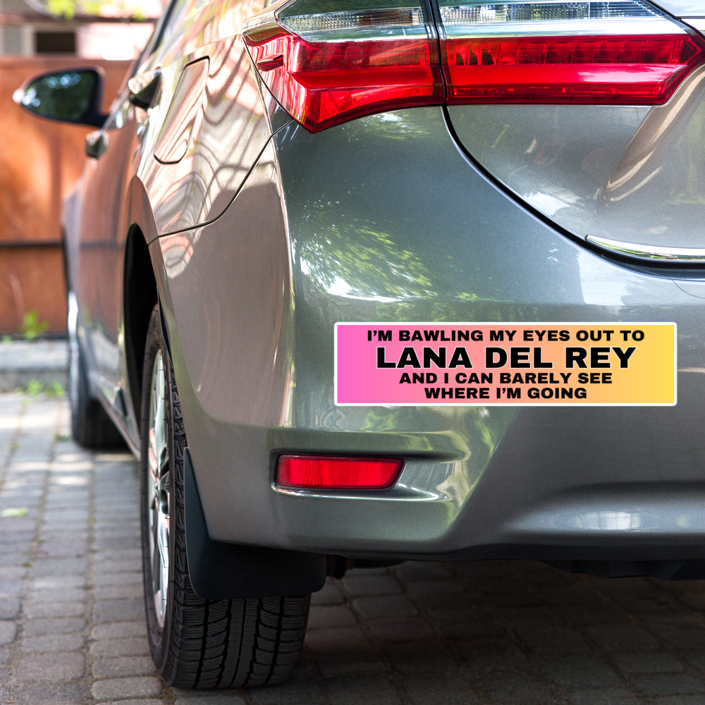 "Lana Del Rey" Bumper Sticker (Pink)